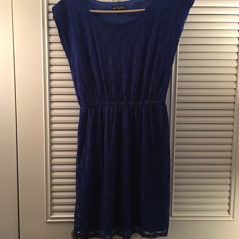 Macy’s Juniors Navy Lace Dress Size S